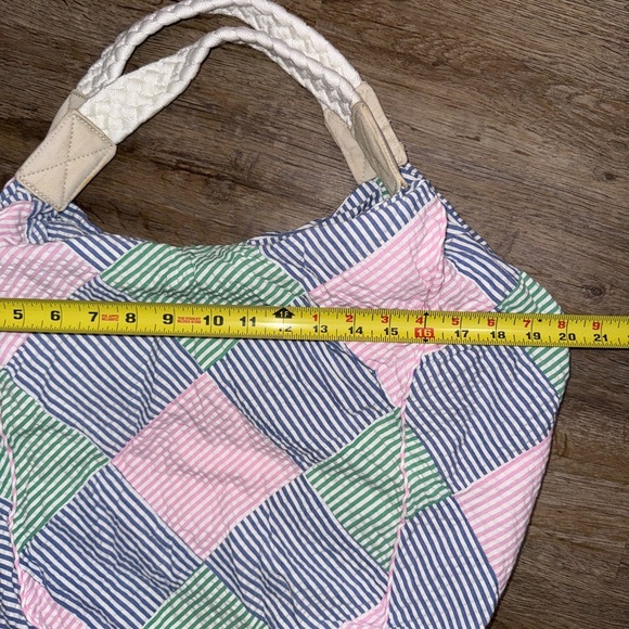 Bath & Body Works Oversized Patchwork Striped Tote - Picture 11 of 11